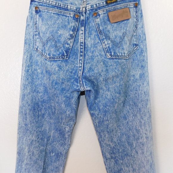 Wrangler Jeans Women Size 9 Cowboy USA Made 13MHDG Blue Acid Wash Vintage 80s - Picture 10 of 11